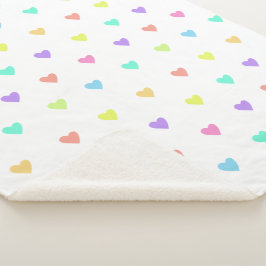 Cute Pastel Rainbow Hearts Mönster
