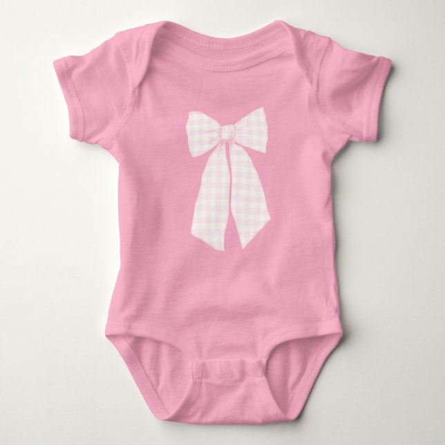 Cute Pastel Ribbon Bow Rosa T Shirt (Framsida)