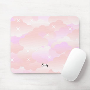 Cute Pastel Rosa Aesthetic Cloud Stars Anpassnings Musmatta