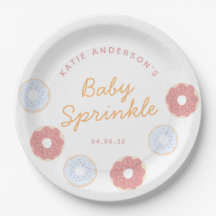 Cute Pastel Rosa och Blue Donuts baby Sprinkle