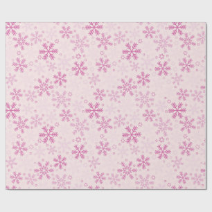 Cute Pastel Rosa Winter Snowflake-jul Presentpapper