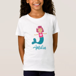 Cute Pastel Seashell Sjöjungfru Princess T Shirt