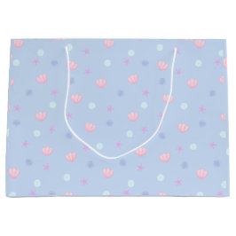 Cute Pastel Seashells and Pearals in Periwinkle