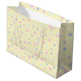 Cute Pastel Seashells and Pearls in Gult Chiffon