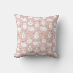 Cute Pastel Sheep Mönster Lamb baby Kudde