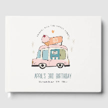 Cute Pastel Sweet Time Ice Cream Lastbil Birthday