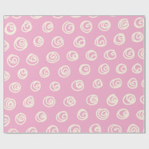 Cute Pastel Swirls - Mönster Skriv ut Wrappi Abstr