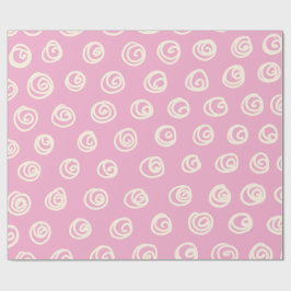 Cute Pastel Swirls - Mönster Skriv ut Wrappi Abstr Presentpapper