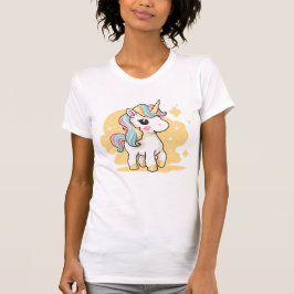 Cute Pastel Unicorn Gult T-Shirt
