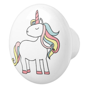 Cute Pastel Unicorn Knopp