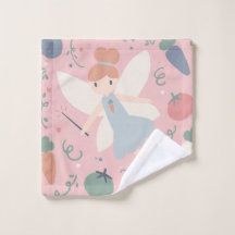 Cute Pastel Vegetable och Fruit Harvest Fairy