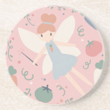 Cute Pastel Vegetable och Fruit Harvest Fairy