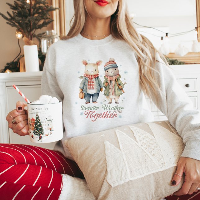 Cute Pastel Winter Animals T Shirt (Skapare uppladdad)