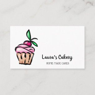 Cute Pastry Cakes & Sweets Cupkaka Home Bakery Visitkort