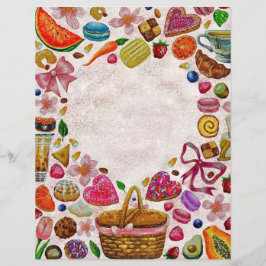 Cute Pastry Confections Sweets Brevhuvud