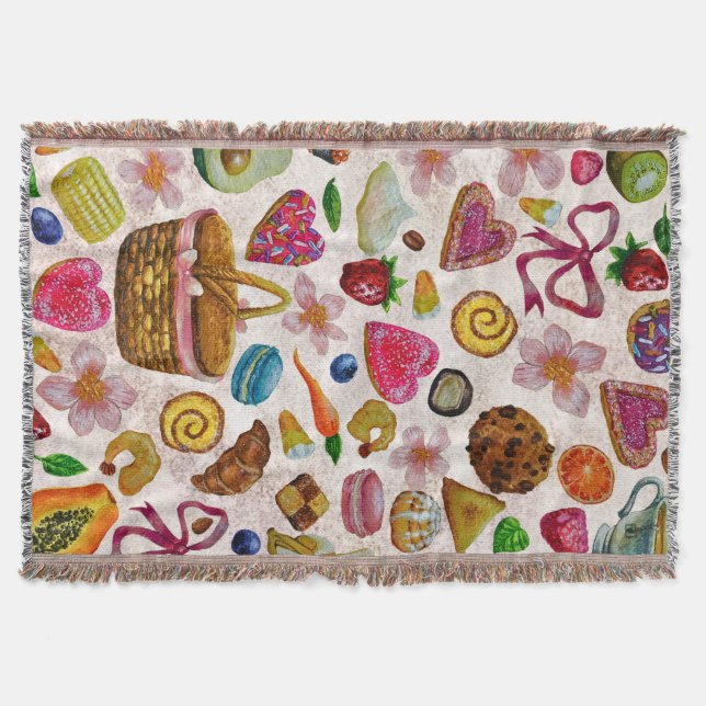 Cute Pastry Confections Sweets Filt (Framsidan)