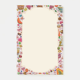 Cute Pastry Confections Sweets Post-it Block