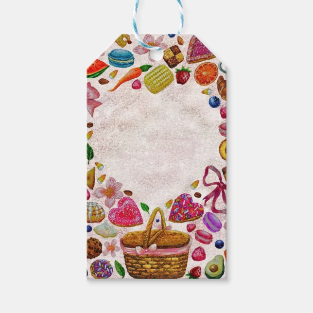 Cute Pastry Confections Sweets Presentetikett (Framsidan)