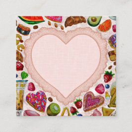 Cute Pastry Confections Sweets Tilläggskort