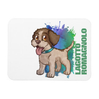 Cute Patch Lagotto Romagnolo Truffle Puppy Hund Ma Magnet