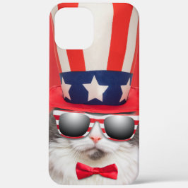 Cute Patriotic American Cat