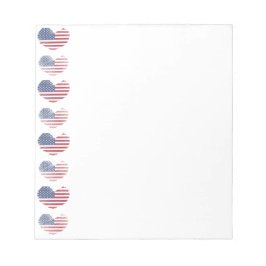 Cute Patriotic American Flagga Anteckningsblock