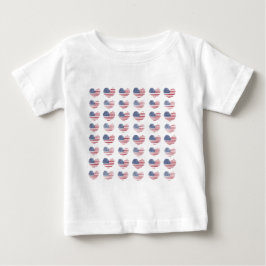 Cute Patriotic American Flagga T-shirt