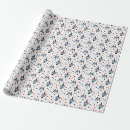 Cute Patriotic Cat Birthday, 4:e stjärnan Presentpapper