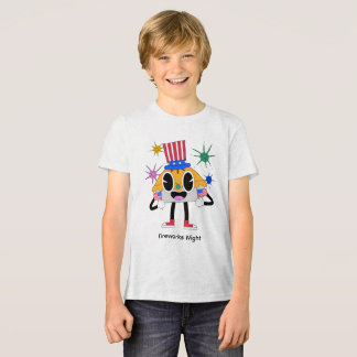 Cute Patriotic Pie Cartoon – Funny 4th of July Kid T Shirt