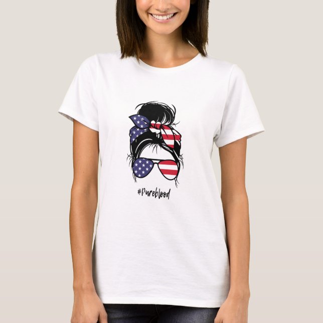 Cute Patriotic Pureblod T Shirt (Framsida)