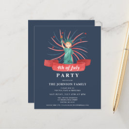 Cute Patriotic Red White och Blue 4 juli