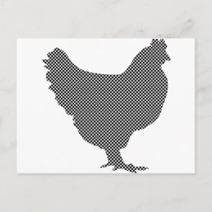 Cute Patternated vattentant Vykort