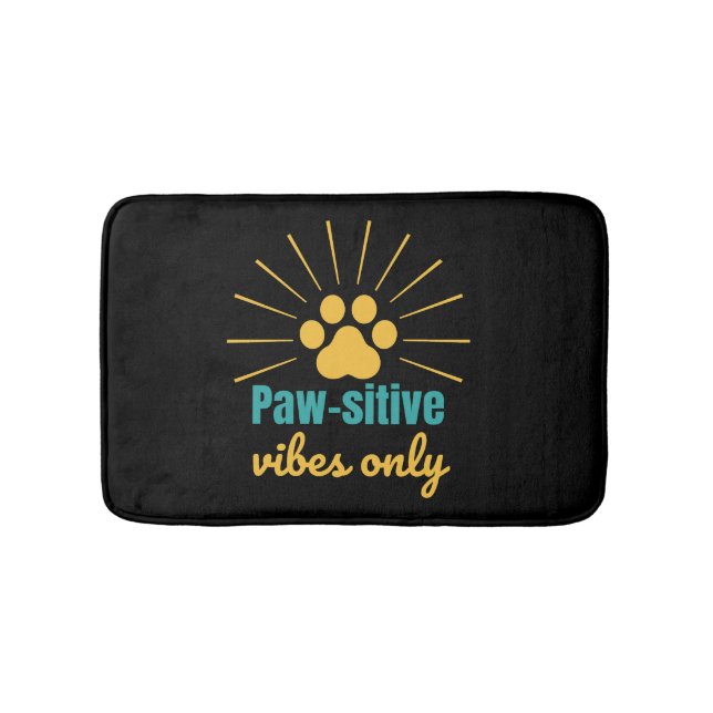 Cute Paw Print Design – Cheerful Animal Lover Home Badrumsmatta (Framsidan)