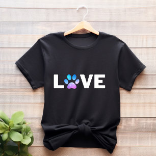 Cute Paw Print Hund T-Shirt