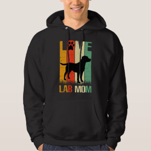 Cute Paw Print Labrador Retriever Lab Hund Mamma P Hoodie