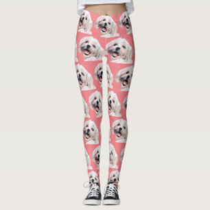 Cute Pawarzes maltesiska Hund Leggings