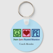 Cute PE-lärare Peace Kärlek Physical Education