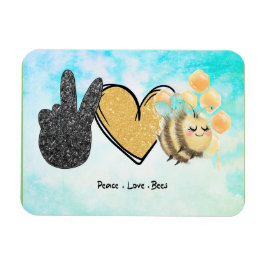 Cute Peace Kärlek Bedes Magnet