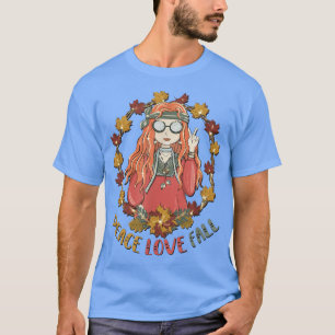 Cute Peace-Kärlek-falloffert för Hippie Mamma som  T Shirt