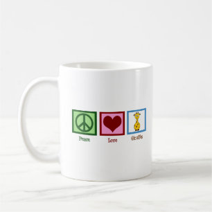 Cute Peace Kärlek Giraffe Women's Kaffemugg
