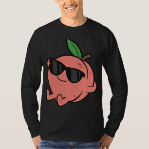 Cute Peach Fruit Relaxing Lazy Peach T Shirt