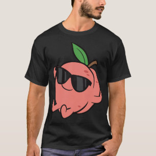 Cute Peach Fruit Relaxing Lazy Peach T Shirt