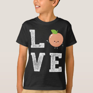 Cute Peach Kärlek Kawaii Peach Fruit Gifts T Shirt