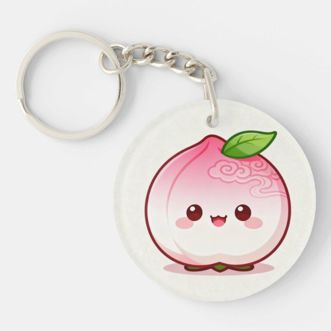 Cute Peach Keychain (Framsidan)