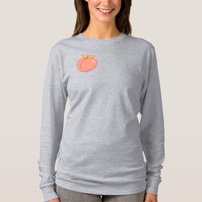 Cute Peach-Långärmad T Shirt (Framsida)
