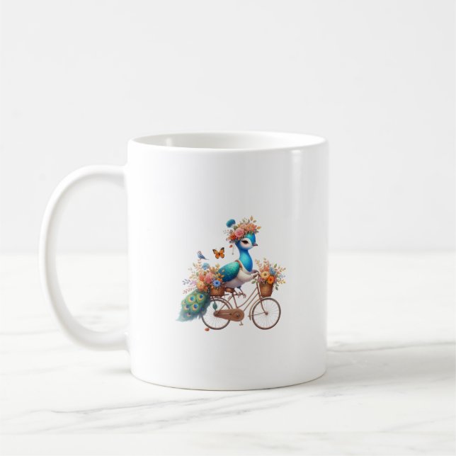 Cute Peacock Kaffemugg (Vänster)