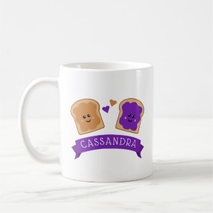 Cute Peanut Butter and Jelly Kaffemugg