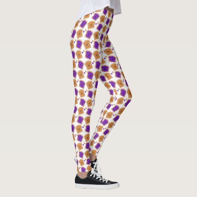 Cute Peanut Butter and Jelly Leggings (Höger)