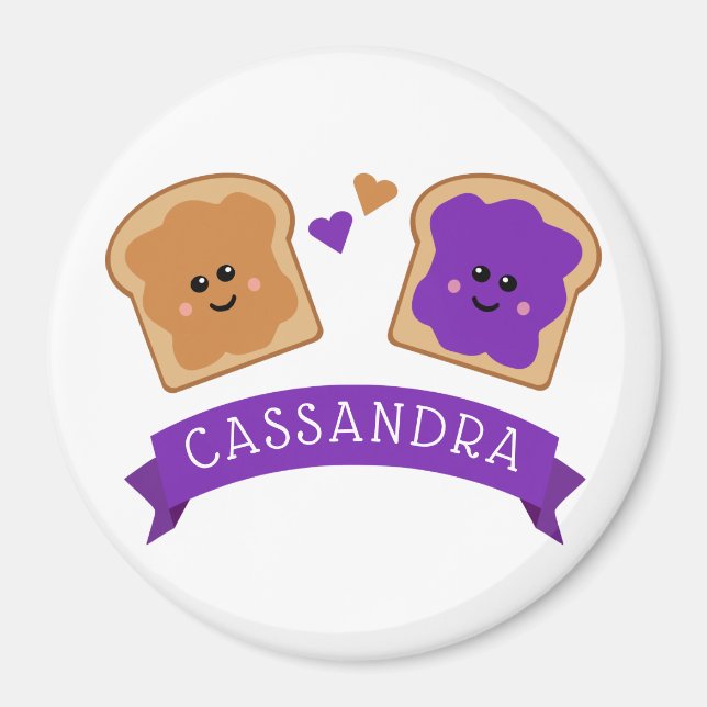 Cute Peanut Butter and Jelly Magnet (Framsidan)
