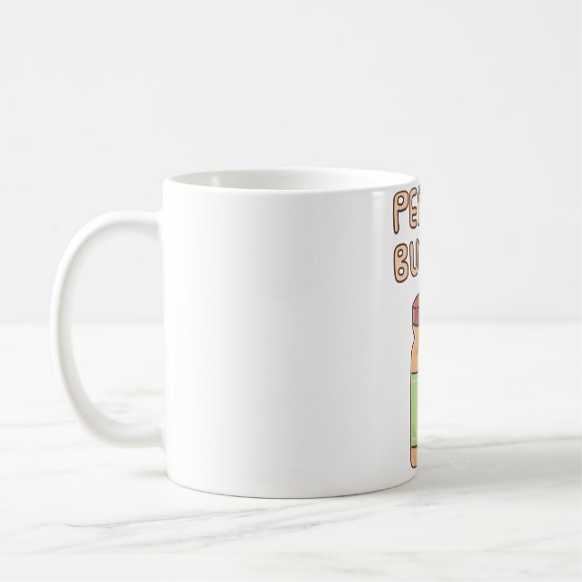 Cute Peanut Butter Burk Doodle Kaffemugg (Vänster)